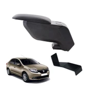 Renault Symbol 2013 Delmesiz Çelik Ayaklı Siyah Kolçak Kol Dayama thumbnail 1