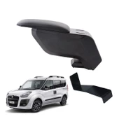 Fiat Doblo 2015 Delmesiz Çelik Ayaklı Siyah Kolçak Kol Dayama thumbnail 1