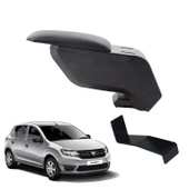 Dacia Sandero 2014 Delmesiz Çelik Ayaklı Siyah Kolçak Kol Dayama thumbnail 1