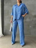 VARAKLI BLUZ PANTOLON TAKIM - Mavi thumbnail 2