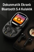 QASUL Kişiselleştirilebilir LED Ekran Renkli Dokunmatik Ekranlı Kablosuz Bluetooth Kulaklıkv thumbnail 8
