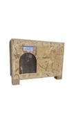 Melada Mobilya Melada Kedi Evi Dış Ortam Uygun Ahşap Kedi Evi Osb 53x41x35 Cm - 2