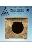 MELADA Kedi Evi Dış Ortam Uygun Ahşap Kedi Evi OSB 45x35x34 cm - 4