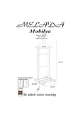 Melada Mobilya Gürgen Tekli Dilsiz Uşak Ham Cilalı Basic - 8