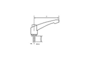 Plastik Sustalı Kol Cıvatalı M10x25 - 2