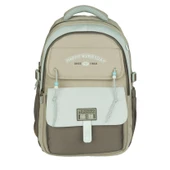 Relaxion Yeni Sezon, Kalemlikli, Gri-Kahverengi İthal Premium Okul Sırt Çantası (1515) thumbnail 2