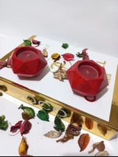 KÜÇÜK ALTIGEN İKİLİ MUMLUK RANDOM thumbnail 4