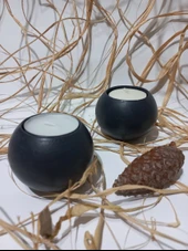 DÜZ YUVARLAK İKİLİ MUMLUK SİYAH thumbnail 4