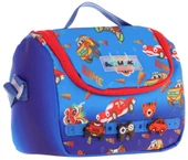 Kaukko Kids Isı Yalıtımlı, Silikon Aksesuarlı Beslenme Çantası - Mavi Kırmızı - Erkek Çocuk - L7258 thumbnail 1