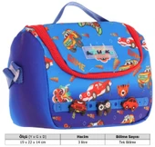 Kaukko Kids Isı Yalıtımlı, Silikon Aksesuarlı Beslenme Çantası - Mavi Kırmızı - Erkek Çocuk - L7258 thumbnail 4