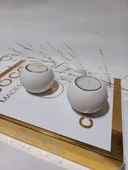 DÜZ YUVARLAK İKİLİ MUMLUK BEYAZ thumbnail 4