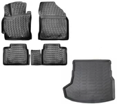 Toyota Corolla 2013-2018 Uyumlu Havuzlu Paspas + Bagaj Havuzu Set - 1