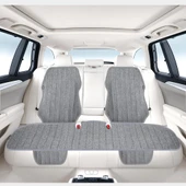 Bod Tesla Model Y Juniper Keten Koltuk Koruyucu Kılıf Cepli Gri 2025-Sonrası thumbnail 2