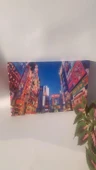 Tokyo Akiba Manzaralı Natürel Tasarım Ahşap Çerçeve Ev İşyeri Duvar Kanvas Tablo SHR4 thumbnail 2