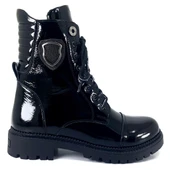 Albini 30721 23KB Kadın Günlük Bot Siyah Kırışık Rugan thumbnail 2