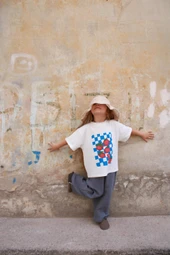 Domates Baskılı T-shirt Müslin Pantolon Takım thumbnail 9