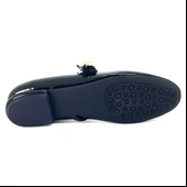 Beety 1903 25YA Kadın Günlük Babet Siyah Rugan thumbnail 4