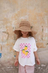 Limon Baskılı T-shirt Müslin Pantolon Takım - 3