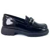 Mammamia 3235 24KA Kadın Günlük Ayakkabı Siyah Rugan thumbnail 2