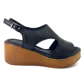 Venüs 2113604 23YS Günlük Bayan Sandalet  Siyah thumbnail 2