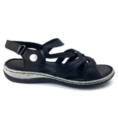 Mammamia 1065 23YS Günlük Bayan Sandalet Siyah thumbnail 2