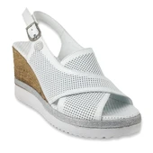 Mammamia 1430 24YS Kadın Günlük Sandalet Beyaz thumbnail 1