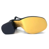 Beety 725 24KA Kadın Abiye Ayakkabı Siyah Saten - 4