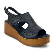 Venüs 2113604 23YS Günlük Bayan Sandalet  Siyah thumbnail 1
