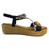 Guja 1551 24YS Kadın Günlük Sandalet Siyah thumbnail 3