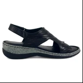 Mammamia 2880 25YS Kadın Günlük Sandalet Siyah - 3