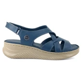 Mammamia 2370 25YS Kadın Günlük Sandalet Kot Mavi thumbnail 2