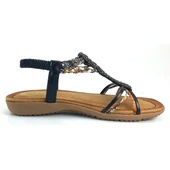 Guja 15038 24YS Kadın Günlük Sandalet Siyah thumbnail 3