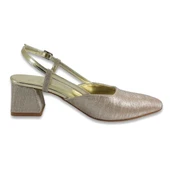 Beety 909 25YA Kadın Abiye Ayakkabı Altın thumbnail 3