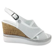 Mammamia 1430 24YS Kadın Günlük Sandalet Beyaz thumbnail 2