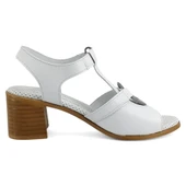 Mammamia 2725 25YS Kadın Günlük Sandalet Beyaz thumbnail 3