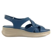 Mammamia 2370 25YS Kadın Günlük Sandalet Kot Mavi thumbnail 3