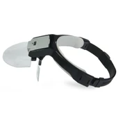 Lens Takmalı 5 Lenslı , Led Lambalı Şapka Tip Büyüteç - 4