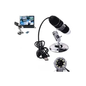 1600x Usb Dijital Mikroskop Kamera Endoskop 8led Büyüteç Metal Standı - 7