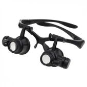 Gözlük Modeli 10x 15x 20x 25x Lens,2led Işıklı,büyüteç - 6