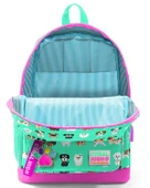 Coral High Kids Su Yeşili Neon Pembe Köpek Desenli Dört Bölmeli USBli Okul Sırt Çantası 23266 thumbnail 3