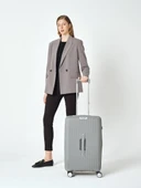 Pierre Cardin Trolley Valiz Gri Orta Boy 04PC7080-02-GRİ thumbnail 2