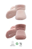 Eğitici Oyuncak  Bistyle Çemberli Kaymaz Havlu Soket Çorap 2'Li BS10503 Pudra Pembe - 1