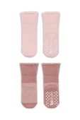 Eğitici Oyuncak  Bistyle Çemberli Kaymaz Havlu Soket Çorap 2'Li BS10503 Pudra Pembe - 3