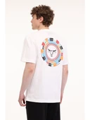 Wrangler Loose Fit Grafik Logo Beyaz Erkek Kısa Kol T-Shirt thumbnail 2