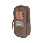 Relaxion Yeni Sezon Kalemlikli Kahverengi-Krem İthal Premium Okul Sırt Çanta 1510 - 3