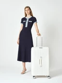 Pierre Cardin Trolley Valiz Beyaz Büyük Boy 04PC7080-01-BY - 2