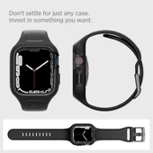 Spigen Apple Watch Seri 9/8/7 (45mm) ile Uyumlu Kılıf & Kordon Liquid Air Pro Black - ACS04182 - 3