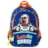 Muggle 3 Bölmeli Astro Okul Sırt Çantası Mavi (MU-5868) thumbnail 1