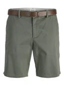 JACK JONES Erkek Kemerli Chino Şort 12285548 thumbnail 1