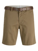 JACK JONES Erkek Kemerli Chino Şort 12285548 - 1